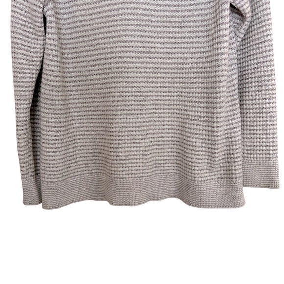 J. Jill beachy coastal lilac and cream knit hoodie sweater Small - Picture 4 of 13